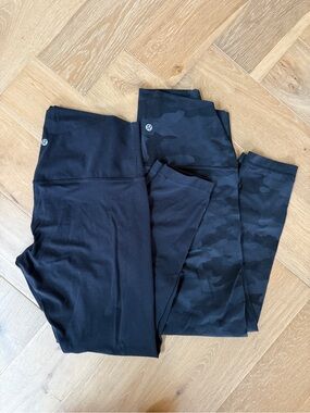 lululemon athletica Women's Align Black & Charcoal Camo Leggings